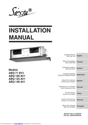 Siesta ABQ 140 AV1 Installationshandbuch