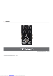 TC Electronic T2 Reverb Bedienungsanleitung
