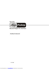 TerraTec phono PreAmp Handbuch