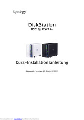 Synology DS210+ Kurzinstallationsanleitung