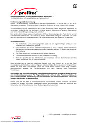 Profitec BX 7 Bedienungsanleitung