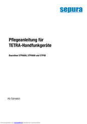 Sepura STP9000 Pflegeanleitung