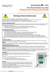 CD Automation CD3000S-1PH-CBH Bedienerhandbuch