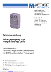 AFRISO PrimoTherm 180 DN32 Betriebsanleitung