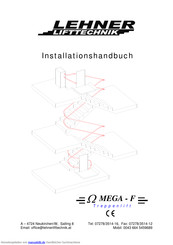 Lehner Liftechnik OMEGA F Installationshandbuch