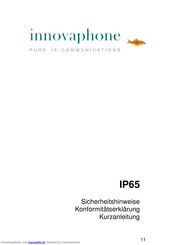 Innovaphone IP65 Kurzanleitung