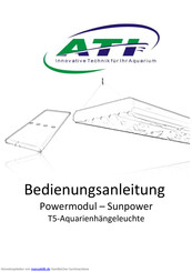 ATI Sunpower 1171 Bedienungsanleitung