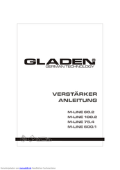Gladen M-LINE 600.1 Anleitung