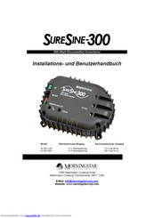Morningstar SI-300-220V Installations- Und Benutzerhandbuch