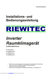 RIEWITEC HI-VM2014-18 Installations- Und Bedienungsanleitung
