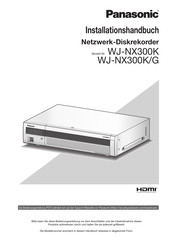Panasonic WJ-NX300K Installationshandbuch