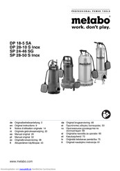 Metabo DP 28-10 S Inox Originalbetriebsanleitung