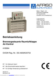 Afriso DG-4609AO0753 Betriebsanleitung