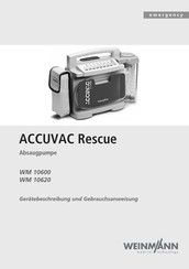 Weinmann ACCUVAC Rescue WM 10600 Gebrauchsanweisung