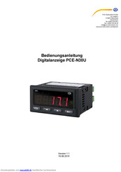 PCE Instruments PCE-N30U Bedienungsanleitung