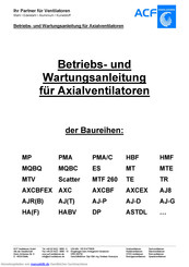 acf AJRB Betriebs- Und Wartungsanleitung