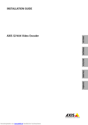 AXIS Q7404 Installationsanleitung