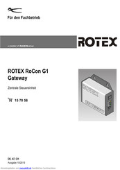 Rotex RoCon G1 Kurzanleitung