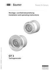 Baumer GT 3 Montage & Betriebsanleitung