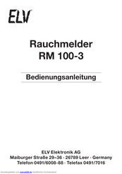 elv RM 100-3 Bedienungsanleitung