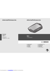 Bosch Nyon 1 270 020 907 Originalbetriebsanleitung
