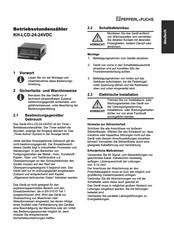 Pepperl+Fuchs KH-LCD-24-24VDC Bedienungsanleitung