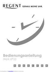 Regent 6P23 Bedienungsanleitung