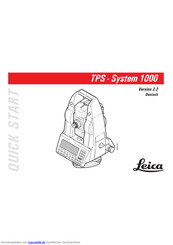Leica TPS System 1000 Schnellstart