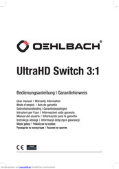Oehlbach UltraHD Switch 3:1 Bedienungsanleitung