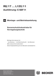 Becker C SEF I1 Montage & Betriebsanleitung