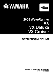 Yamaha vx1100-g Betriebsanleitung