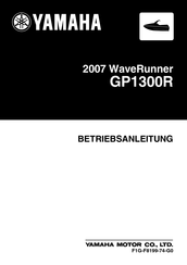 Yamaha GP1300R Betriebsanleitung