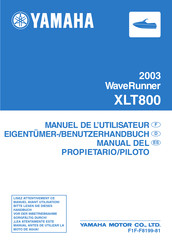Yamaha waverunner XLT800 Benutzerhandbuch