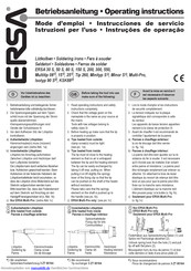 Ersa 3 ZT 00164 Betriebsanleitung