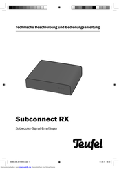 Teufel Subconnect RX Bedienungsanleitung