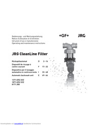 JRG CleanLine Filter Bedienungsanleitung