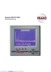 Frako EM-FD 2500 Betriebsanleitung
