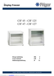 Frigor CIF 127 Bedienungsanleitung