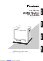Panasonic WV-BM1790 Bedienungsanleitung