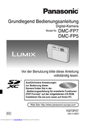 Panasonic lumix DMC-FP7 Grundlegend Bedienungsanleitung