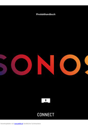 Sonos CONNECT Produkthandbuch