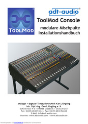 adt-audio ToolMod Console Installationshandbuch