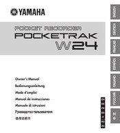 Yamaha POCKETRAK W24 Bedienungsanleitung