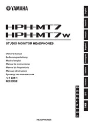 Yamaha HPH-MT7 Bedienungsanleitung