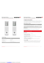 acomax FX-H 461 Montageanleitung