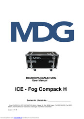 MDG ICE - Fog Compack H Bedienungsanleitung