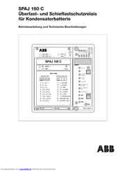 ABB SPAJ 160 C Betriebsanleitung Und Technische Beschreibungen