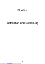 elv BlueBox Installation Und Bedienung