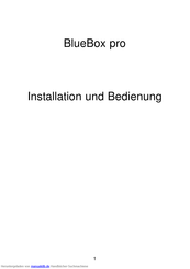elv BlueBox pro Installation Und Bedienung