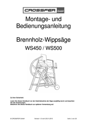 Crossfer WS500 Montage- Und Bedienungsanleitung